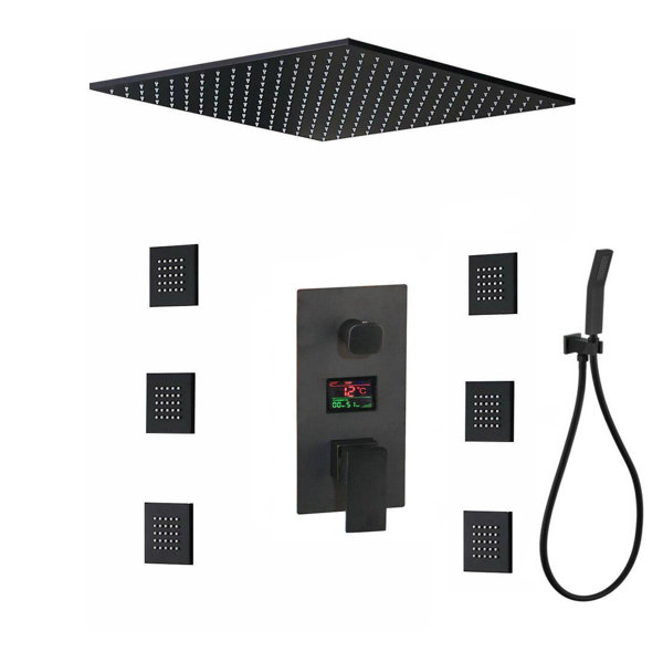 Wonderland America Digital Display Thermostatic Complete Shower System